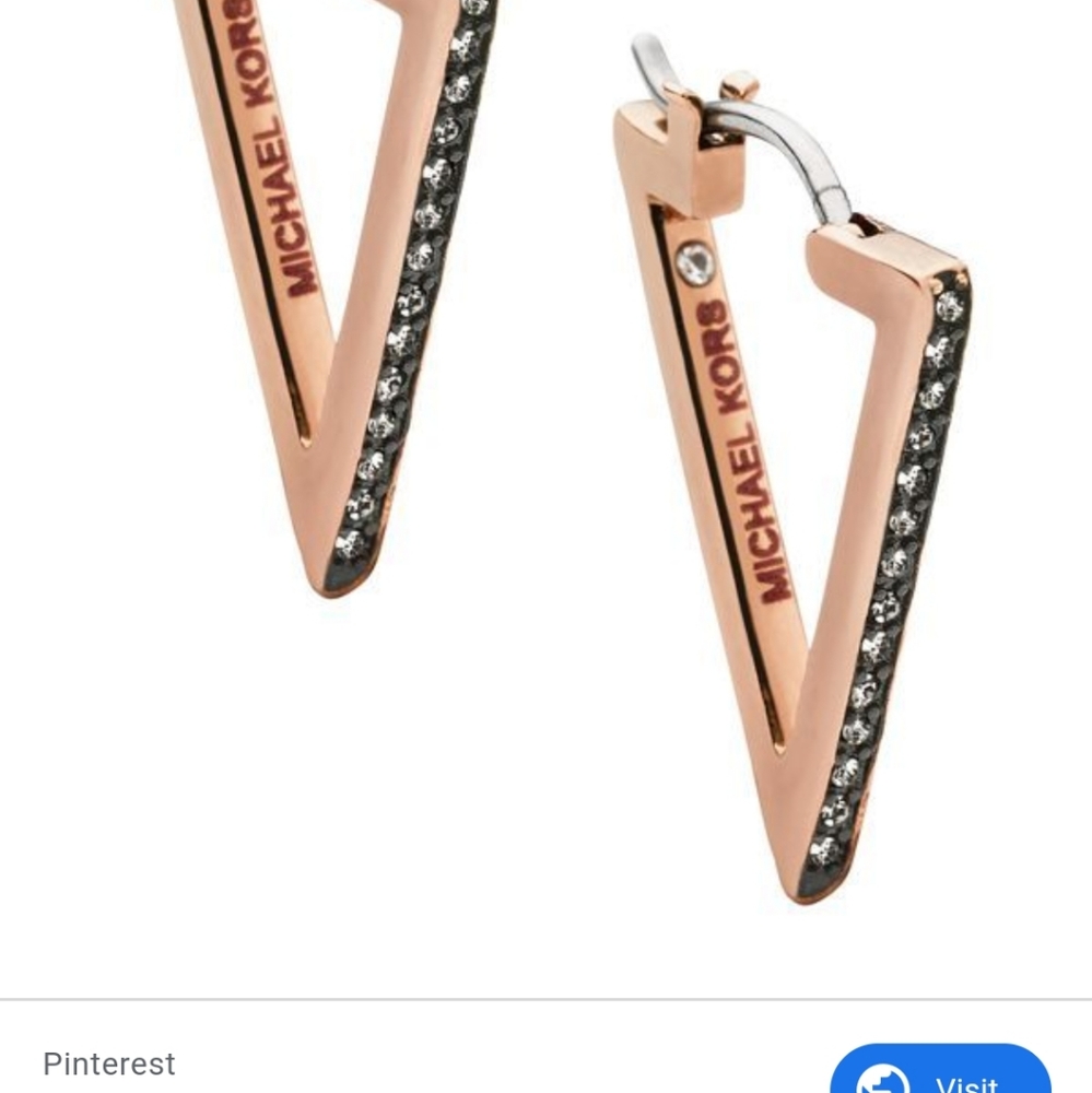 ISO these Michael kors triangle earrings